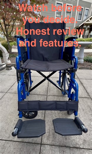 Watch Review of Blue Streak Wheelchair, Info for the Newbie on Amazon Live