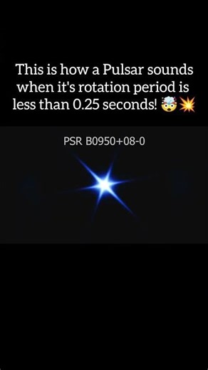 How does a Pulsar sound like💥🤯? #shorts #pulsar #astronomy #star #space #sound #trending