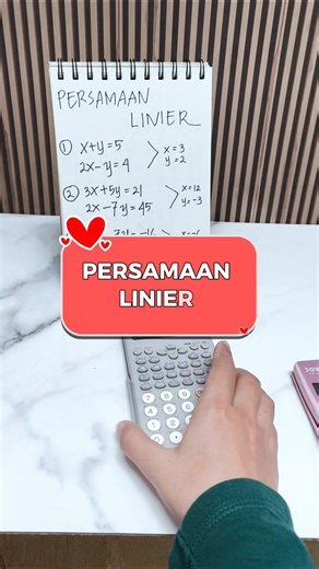 tutorial kalkulator scientific joyko cc61 untuk menghitung persamaan linier matematika #kalkulator