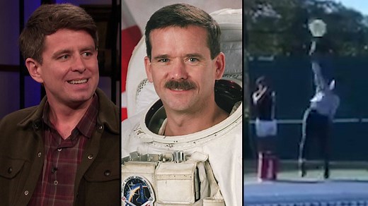 98K views · 580 reactions | "xkcd" creator Randall Munroe recruited Serena Williams and Col. Chris Hadfield to help him with his new book. #CONAN | Team Coco | Facebook