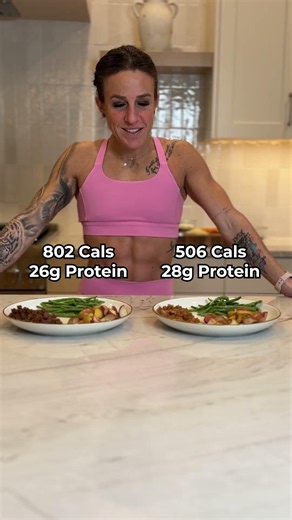 Small food swaps = BIG calorie savings 👀 Comment “CHEAT” on my IG for my free macro guide!