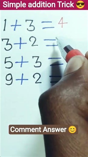 simple addition Trick #simple #addition #tricks #maths #mathstricks 😊.