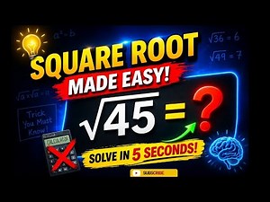 🔴 How To Find Square Root Of Any Number Without Calculator