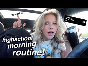 my 4:00am HIGH SCHOOL MORNING ROUTINE *w/ senioritis*