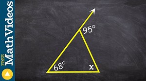 Solving for an inteior angle given one interior angle and exterior angle in two ways ex 8