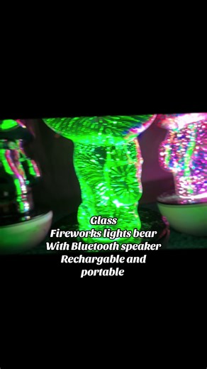One of my favorite things from TikTok shop this year was this glass pair with fireworks lights rechargeable portable with a charging cable remote control. This is no batteries required and it’s on sale for the black Friday sale #bearlight #bluetoothspeaker #fireworkslights #tiktokshopblackfriday #tiktokshopcybermonday