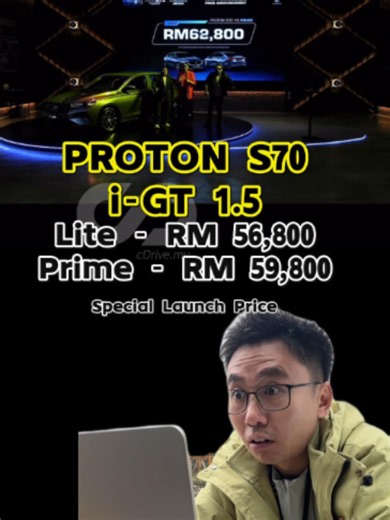 The Proton S70 i-GT 1.5L is officially launched in Malaysia! 🇲🇾 #Protons70 #Proton #protonS70igt #cDrivemy #contikiller