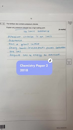 GCSE Chemistry Paper 2 2018 Exam Revision Tips