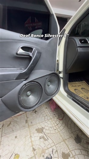 MODS NATION | Noida on Instagram: "8” @deafbonce_india Silvester installed in Polo with Custom Door Pods ✅ #modsnation #modsnationdetailingstudio #deafbonce #silvester"
