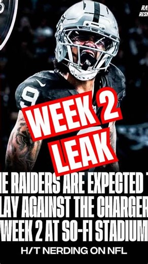 #Raiders PLAY #Chargers week 2 at SOFI