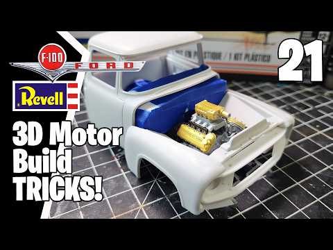 Ford FD-100 Model Truck Build – Episode 21 | Building a Resin 3D Printed Engine!