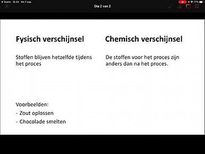 Fysische en chemische verschijnselen