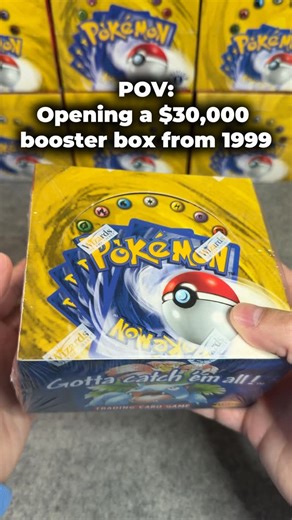 Tyler | Pokemon Booster Packs & Boxes on Instagram: "This never gets old Opening a base set booster box from 1999 with the original big 3: Charizard, Blastoise and Venusaur. Booster packs for sale on our site. DM us with questions."