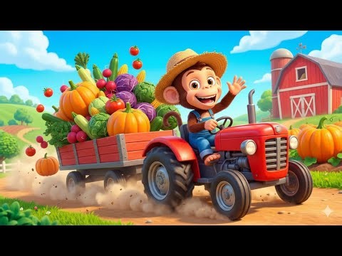 Funny Monkey | Pipi & Bunny Sell Vegetabels In the Market | Funny Monkey Cartoon