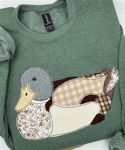 Vintage Mallard Quilted Applique Design for Machine Embroidery - Etsy