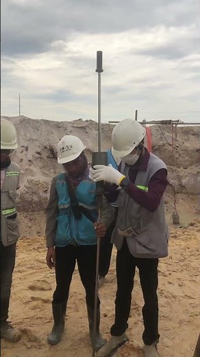 Soil bearing capacity test using DCP method #shorts #construction #technical #soiltesting