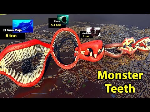 Monster Teeth Size Comparison 👹🔍 bloop vs el gran maja