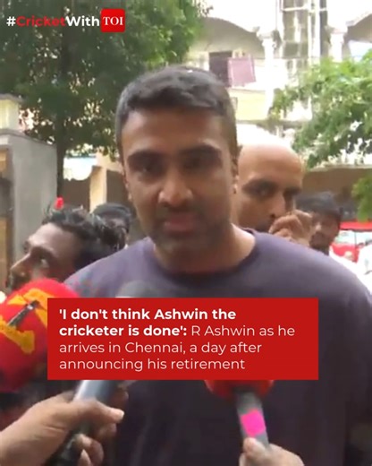 57K views · 561 reactions | #WATCH | #RavichandranAshwin says, "I am going to play for #ChennaiSuperKings and don't be surprised if I try and aspire to play for as long as I can..." | The Times of India | Facebook