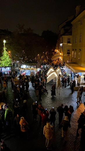 Parade of angels in center of Prague 👼❄️❤️ during Advent.Save the routes of the upcoming angels’ parades:❄️ 10 December⏰ 16.30 - 18.00📍 Route: Mariánské náměstí - Karlova ulice - Karlův most - Mariánské náměstí - Malé náměstí - Mariánské náměstí❄️ 16 December⏰ 17.00 - 18.30.📍Route: Nové město - Příkopy - Václavské náměstí - Národní - Trh Uhelný a Ovocný❄️ 17 December⏰ 16.30 - 18.00📍Route: Mariánské náměstí - Karlova ulice - Karlův most - Mariánské náměstí - Malé náměstí - Mariánské náměstí ❄