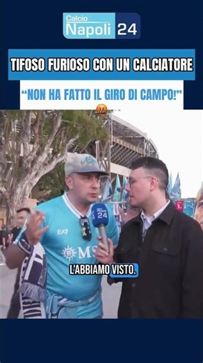 🤬 Tifoso del #Napoli furioso con un calciatore azzurro dopo Napoli Udinese