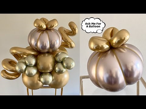 Pink Pumpkin Balloon Decoration