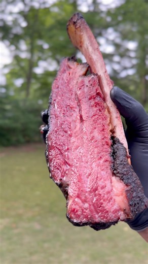 Pastrami Smoked Dino Beef Ribs 🔥 #food #foodie #shorts