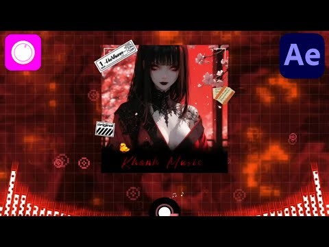 Sóng Nhạc Avee Player ảnh vuông style Vu Nhann Remix kiểu mới hiệu ứng vịt con chữ sáng neon đẹp