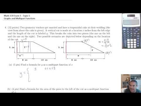 PreCalc Exam 1 Review - Topic 5 - Graphs and Multipart Functions