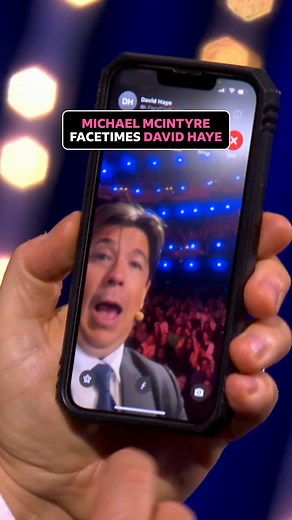 Imagine answering a FaceTime call to Michael McIntyre and a full theatre audience 😅 #MichaelMcIntyresBigShow #MichaelMcIntyre #TonyBellew #DavidHaye | BBC