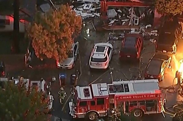 House explodes in Southern California, injuring 8 people and damaging nearby homes