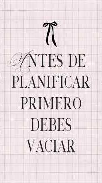 Antes de planificar debes hacer un vaciado#digitalplanner #canvaverifiedexpert #productivity