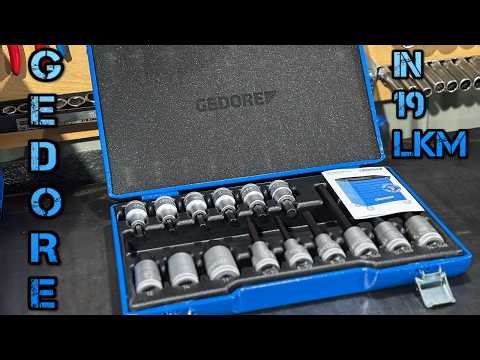 GEDORE IN 19 LKM 1/2 Drive Allen Socket Set