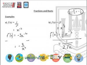 LHS Higher Mathematics - Differentiation 2 - Fractions and Roots