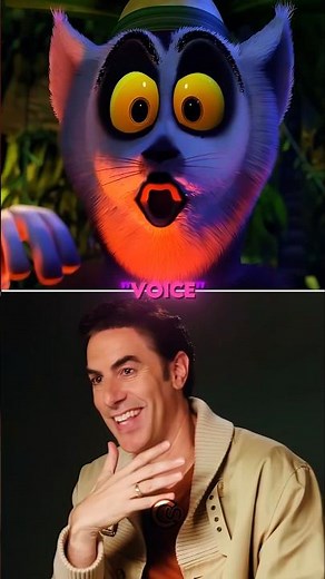 The Voice Behind King Julien 😂 | Sacha Baron Cohen