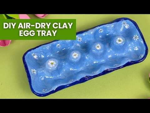 DIY Air-Dry Clay Egg Tray Tutorial for Beginners