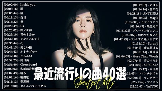 （日本音乐）“2024最新版本”40首最近流行的歌曲👑新歌2024 JPOP混合曲👑2024热门歌曲混合曲👑YOASOBI，Ado，Spitz，Kensh