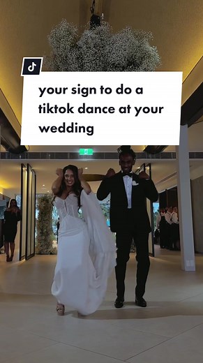 Your sign to do a TikTok dance at your wedding and don’t worry, we’ll capture it all 🙊 #weddingtiktok #bride #dance #trending #fyp