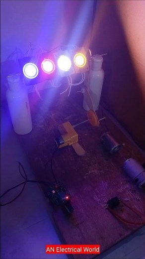 Mini Sharpy Light | Sharpy Light Project #tech #dcmotor #youtubeshorts