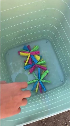 DIY Reusable Water Balloons! 💦🎯 Sponge + Chalk Target Fun!