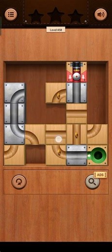 “One Wrong Move = FAIL 😱 | Unblock Ball Level 458 🔥 #Shorts #GamingReels