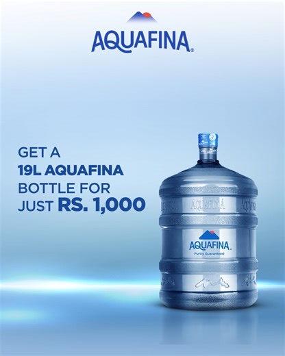 1.5M views · 577 reactions | Aquafina guarantees purity! Enjoy the refreshing taste and save Rs. 370 when you purchase a 19L bottle for just Rs. 1,000. | Aquafina Pakistan | Facebook