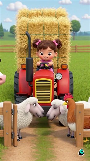 🚜🌾 Dina Conduce Tractorul la Fermă! | Aventură cu Animalele 🐑Desene animate Povești pentru copii