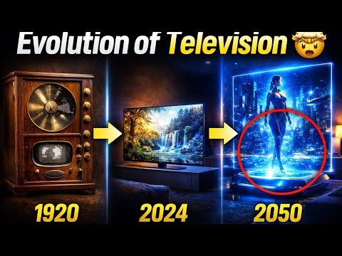 “From 1926 Box TV to 2050 Hologram 😱 | 100 Years of TV Evolution – You Won’t Believe the Future!”