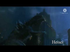 Godzilla 1998 with different roars