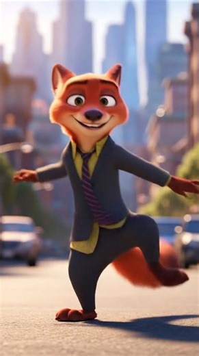 Nick Wild from Zootopia dancing