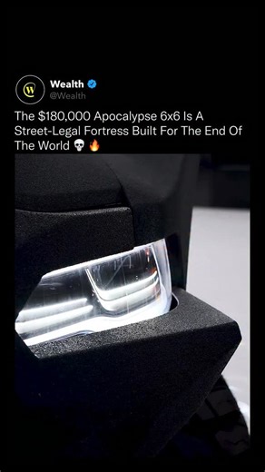 Wealth on Instagram: "If Mad Max built luxury trucks, this would be it. The Apocalypse 6x6 turns a RAM 1500 RHO into a 6-wheel armored beast designed to dominate every environment on Earth. With a supercharged V8, reinforced steel bodywork, and off-road engineering that looks straight out of a sci-fi movie, it blurs the line between performance and survival. It’s not just transportation. It’s a statement of power and precision. Love Cars? Follow @Wealth 🌟 Media: @limitedspec #cars #engineering