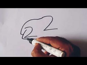 How to draw a Frog 🐸 Frog drawing from number 2 2 / Number drawing