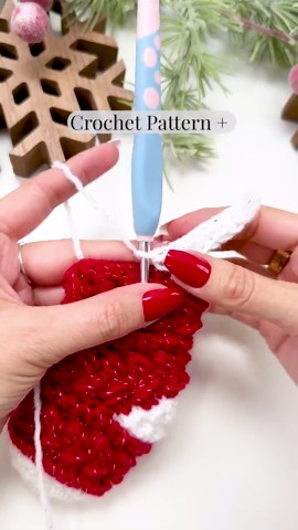 CROCHET PATTERN   VIDEO Wheat Stitch™ Mini Stocking Crochet Pattern, Quick Diy Gift Card Holder, Holiday Mini Stocking Advent Calendar Easy - Etsy