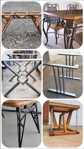 Modern Metal Table Legs You Can Build Yourself #diy #wood #woodworking