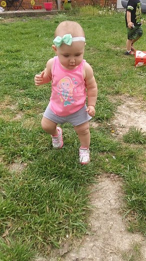 she was my late walker at almost 18 months! #walking #mygirl